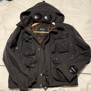 Barbour X CP Company Men's Dark Grey Military Jacket